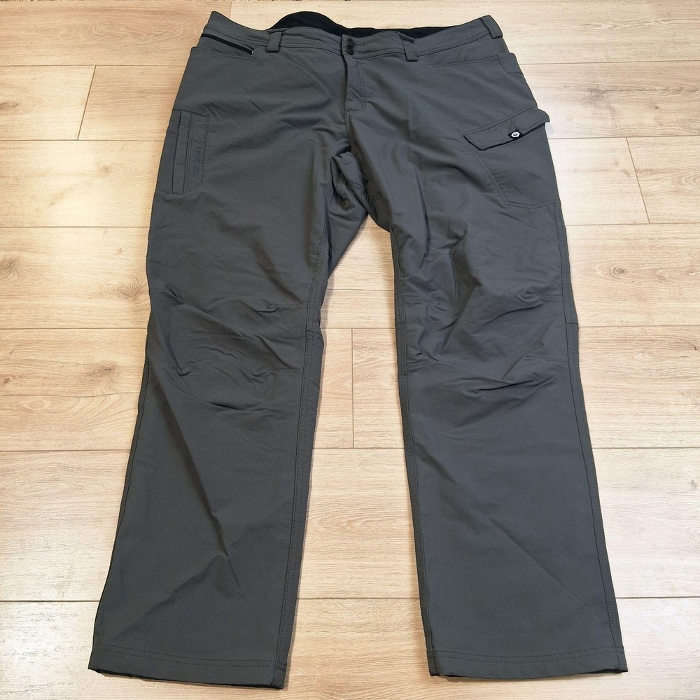 Truewerk Pants Mens 44x34 Gray Cargo Microfiber Stretch Workwear Utility Pockets